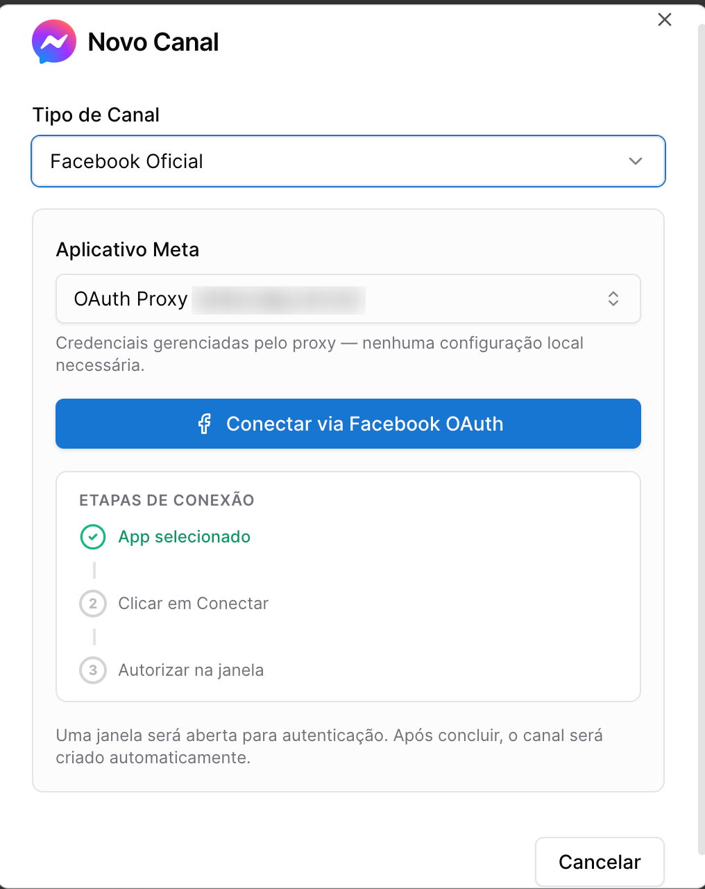 Zapifix - conectar canal facebook messenger