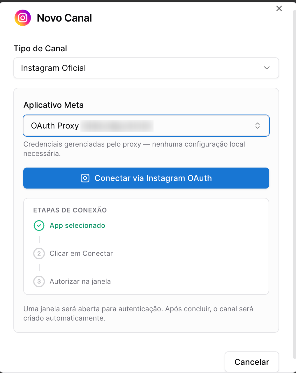 Zapifix - conectar canal instagram